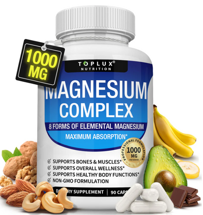 Toplux Magnesium Complex 8 Essential Magnesium Supplement 1000mg